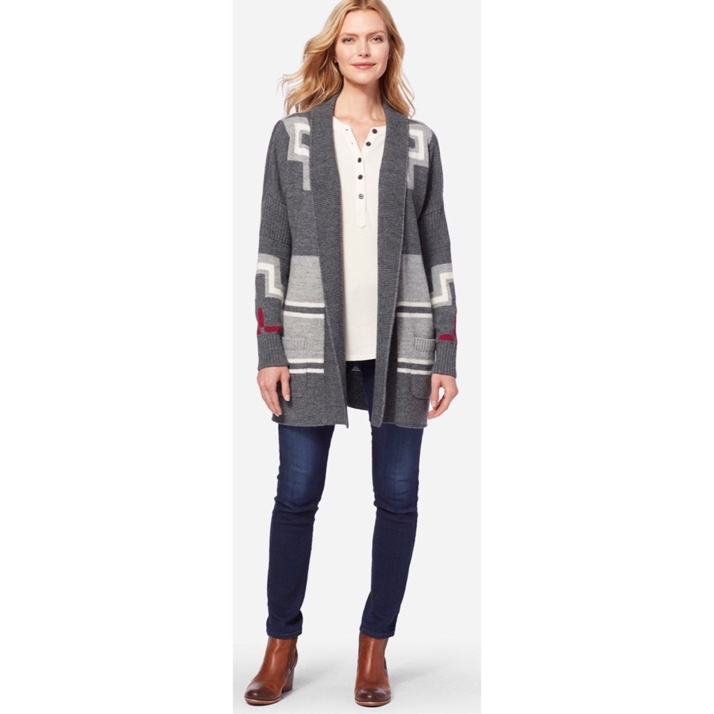 Pendleton Alpaca Blend San Miguel Cardigan Sweater - Picture 2 of 7